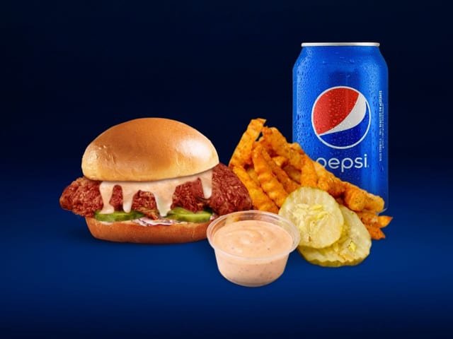 #1 1 Slider W/Fries & Soda.