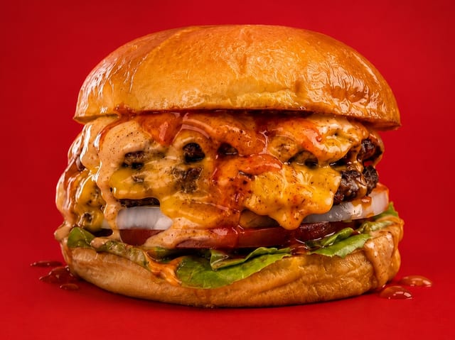 Double Cheese Burger.